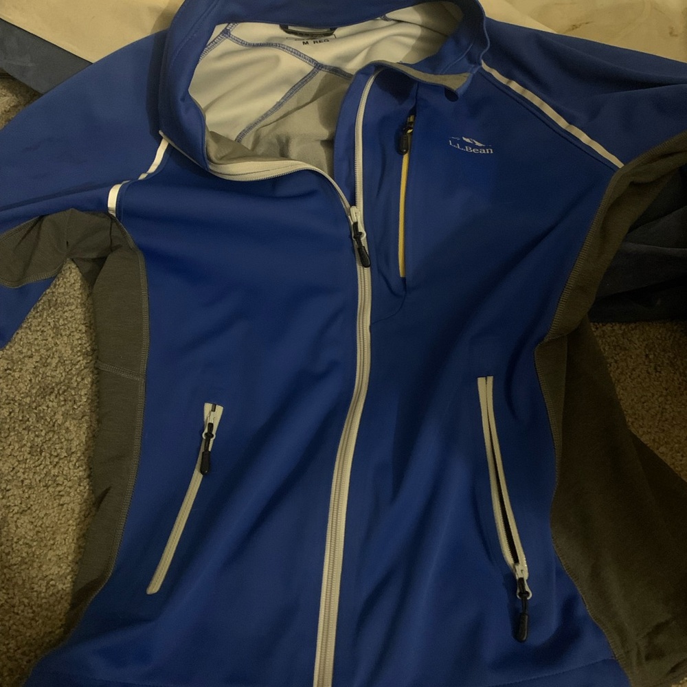 L.L. Bean Women's Blue and Gray Jacket